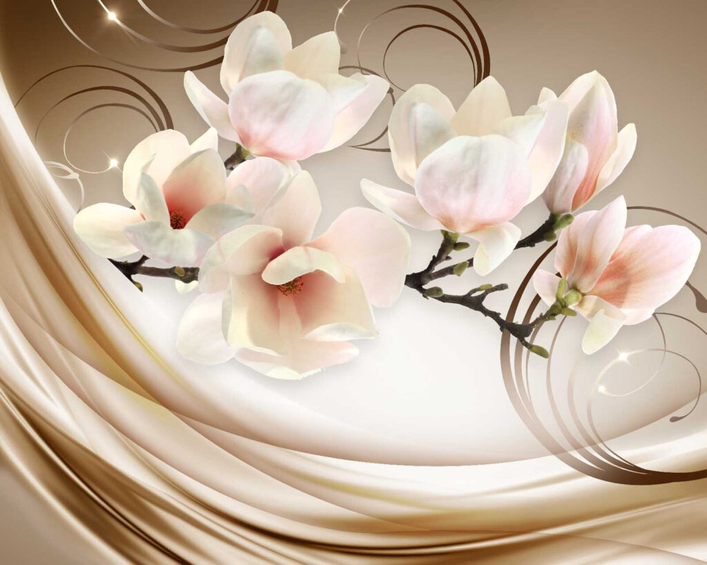 Flores delicadas em tons suaves Flores delicadas em tons suaves
