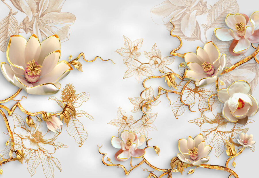 Elegante arranjo floral em flor