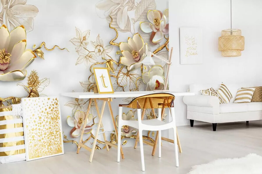 Elegante arranjo floral em flor