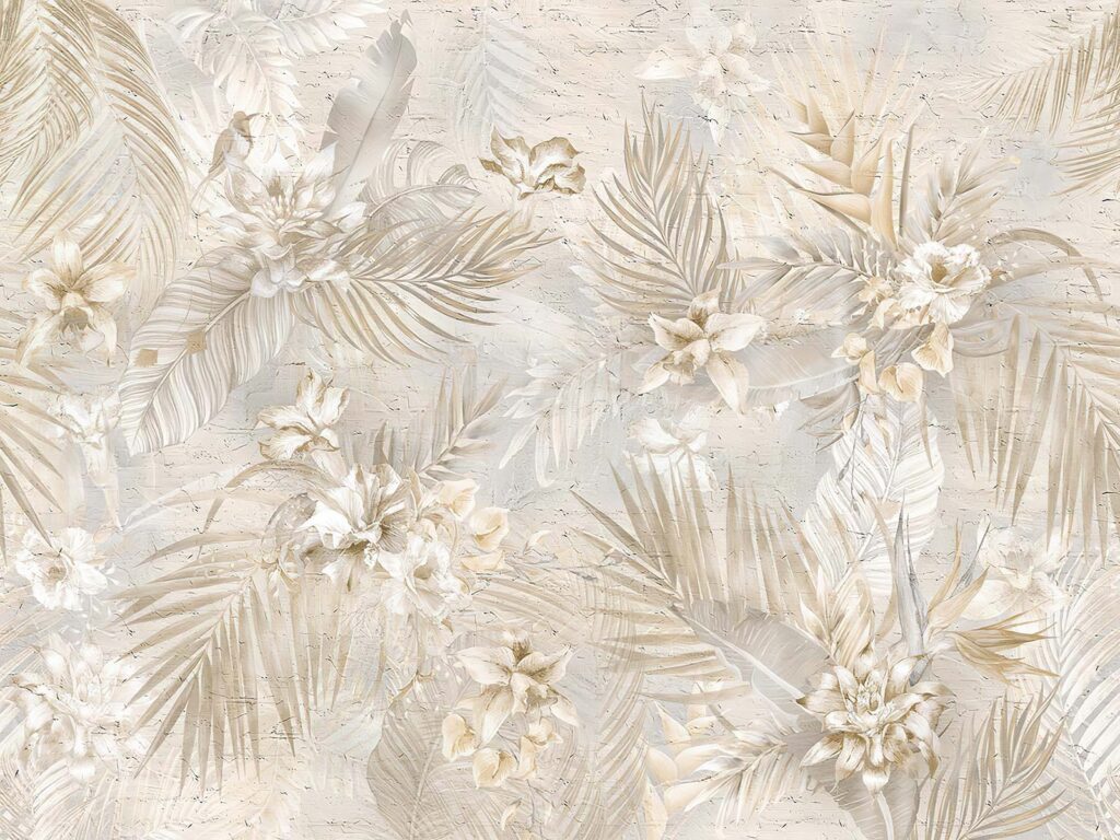 Padrão floral elegante em tons suaves. Padrão floral elegante em tons suaves.