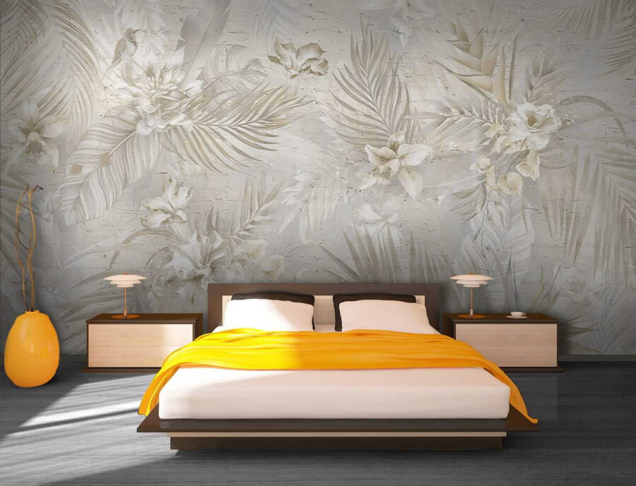 Papel de parede Padrão floral elegante em tons suaves. - Image 3