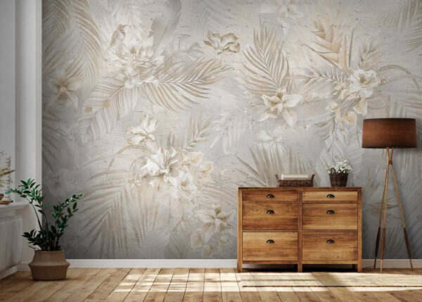 Padrão floral elegante em tons suaves. Padrão floral elegante em tons suaves.