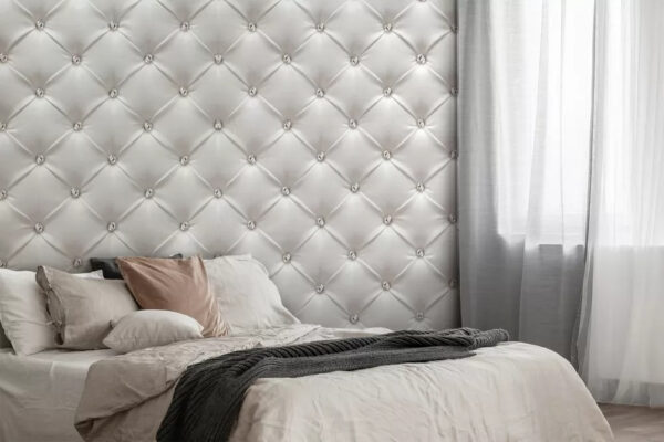 Elegante design de fundo em tecido tufado. Elegante design de fundo em tecido tufado.