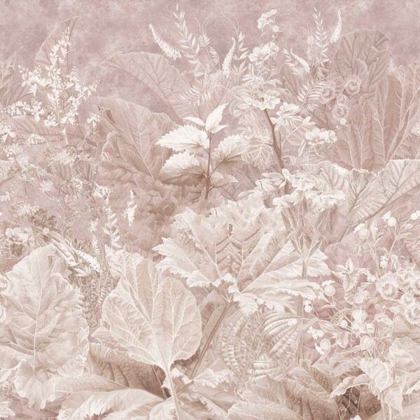 Folhagem delicada em tons pastel suaves Folhagem delicada em tons pastel suaves
