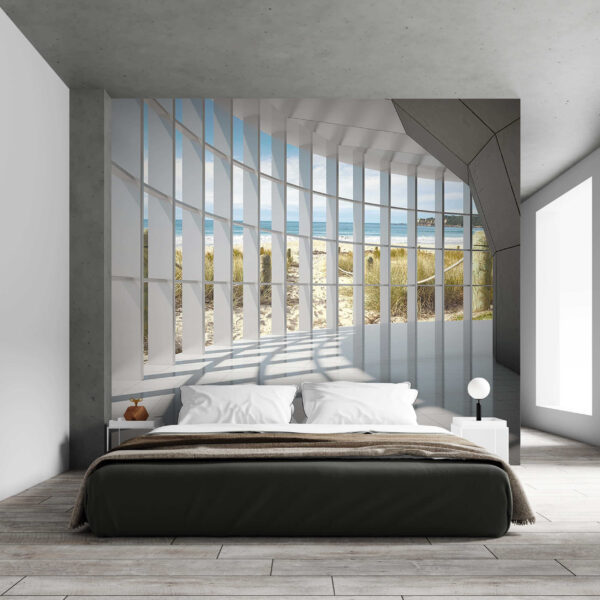 Quarto amplo com janelas e vista para a praia Quarto amplo com janelas e vista para a praia
