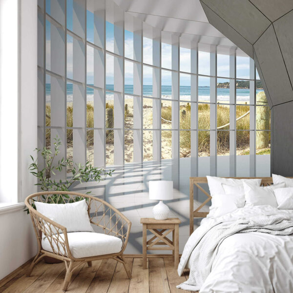 Quarto amplo com janelas e vista para a praia Quarto amplo com janelas e vista para a praia