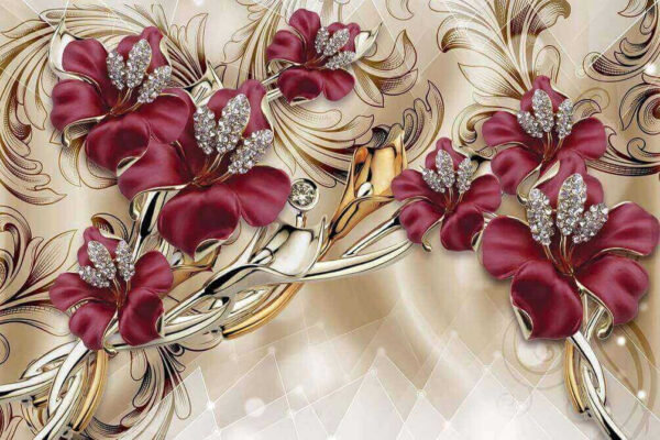 Elegant floral design with intricate details Elegant floral design with intricate details