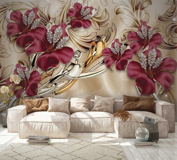 Elegant floral design with intricate details Elegant floral design with intricate details