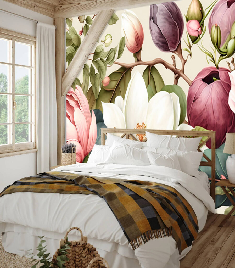 Vibrant blossoms in harmonious arrangement Vibrant blossoms in harmonious arrangement