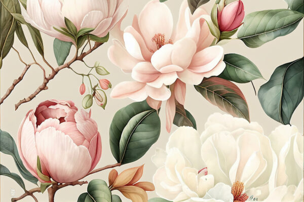 Flores elegantes em tons pastel suaves. Flores elegantes em tons pastel suaves.