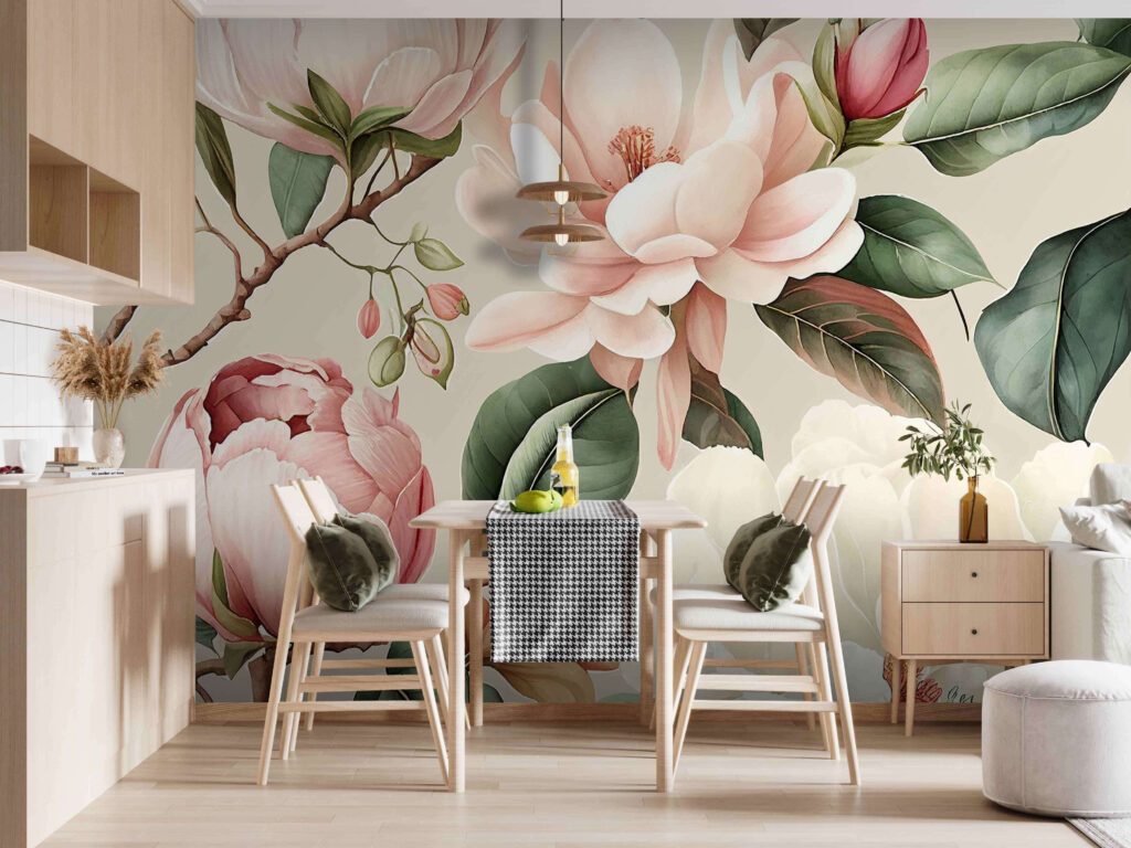 Elegant flowers in soft pastel colors Elegant flowers in soft pastel colors