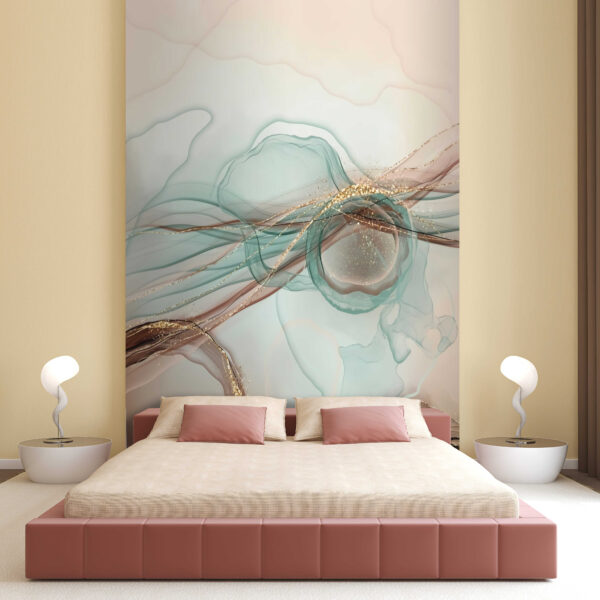 Ondas abstractas em tons pastel suaves. Ondas abstractas em tons pastel suaves.