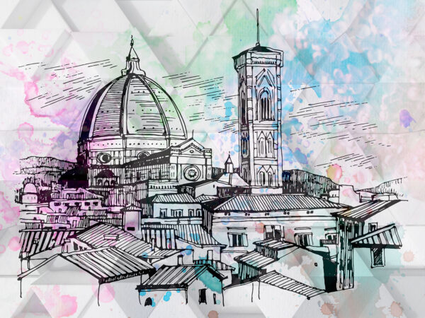 Desenho de uma cidade Desenho de uma cidade