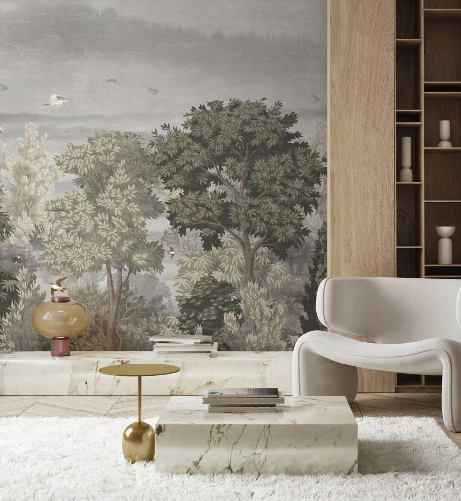 Birds flying over trees Birds flying over trees