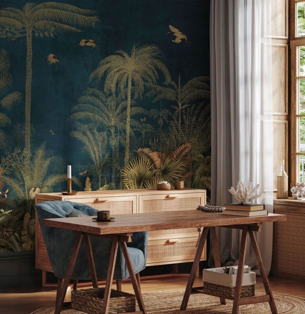 u73569pih2 993x1024 - Papel de parede com árvores e pássaros - tegory