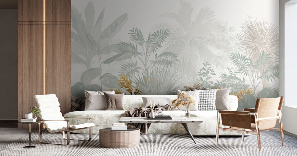 Group of plants with leaves Group of plants with leaves