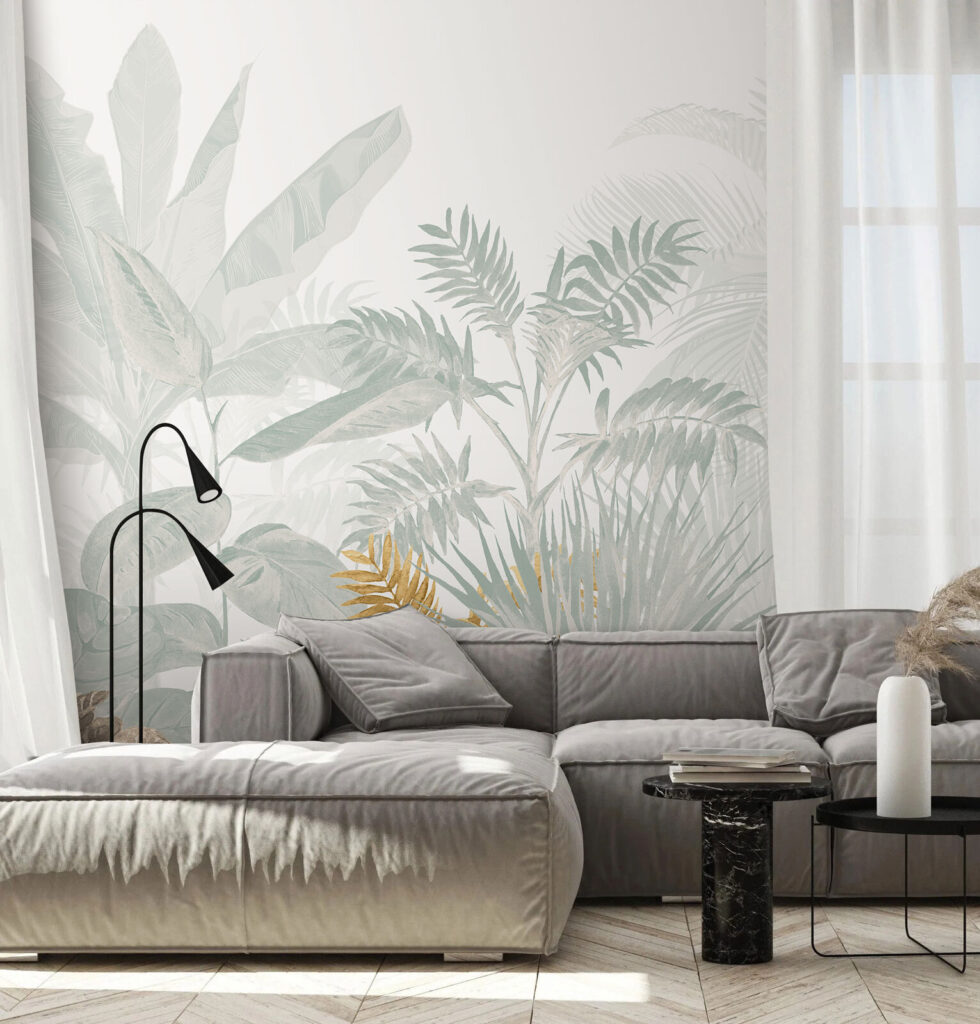 Group of plants with leaves Group of plants with leaves