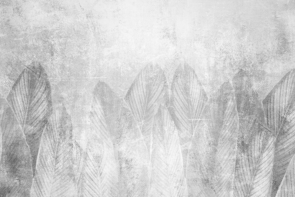 Fundo branco e cinzento com folhas Fundo branco e cinzento com folhas