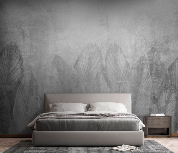 Fundo branco e cinzento com folhas Fundo branco e cinzento com folhas