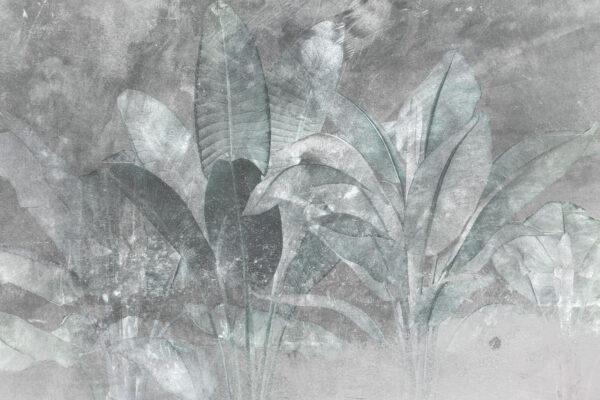 Soft greens against a muted background