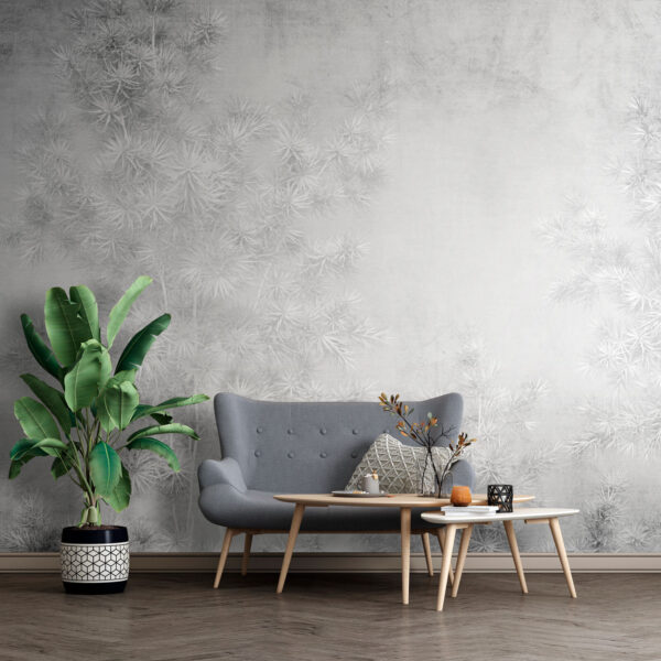 Papel de parede Papel de parede Fundo branco com árvores (REF: u73978)