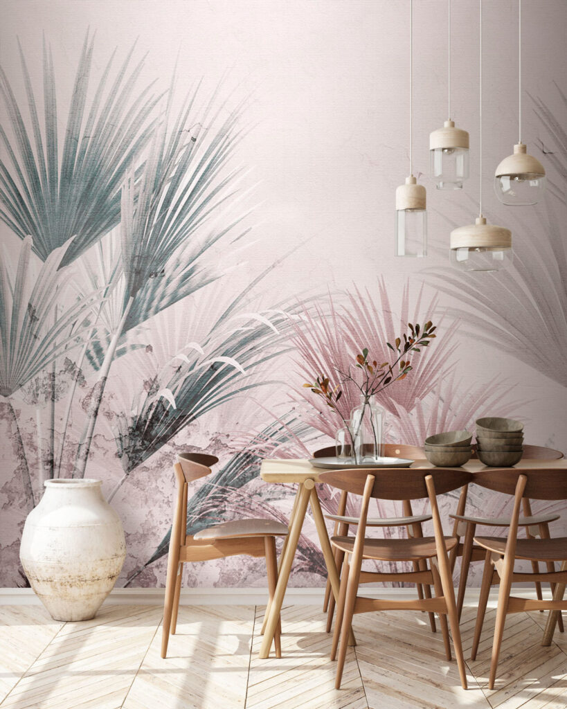 Elegant palm leaves on a soft background Elegant palm leaves on a soft background