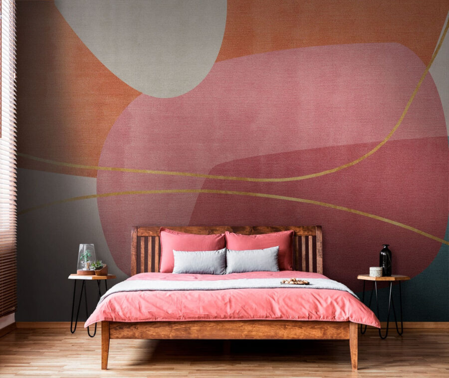 Harmonia abstrata em tons suaves e pastel.