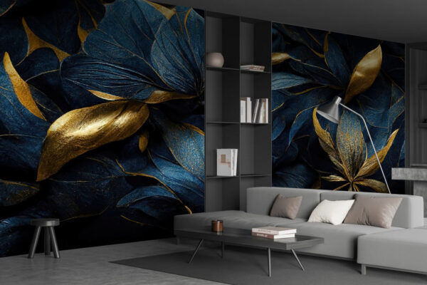 Papel de parede Papel de parede Folhas elegantes em tons vibrantes. (REF: u74140)