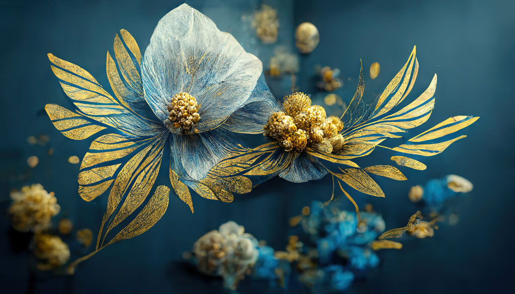 Flores etéreas em sonhos de meia-noite. Flores etéreas em sonhos de meia-noite.