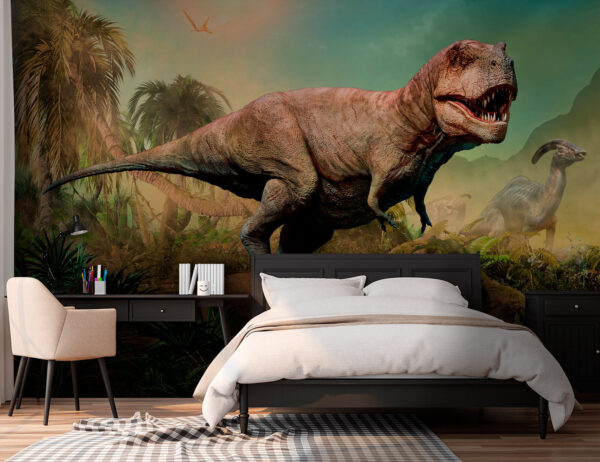 Dinossauro numa selva Dinossauro numa selva