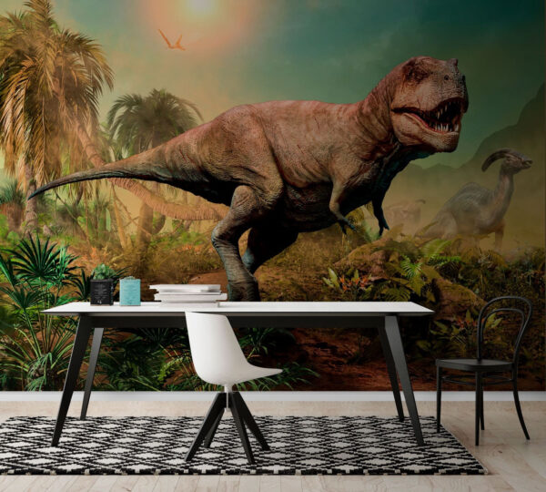 Dinossauro numa selva Dinossauro numa selva