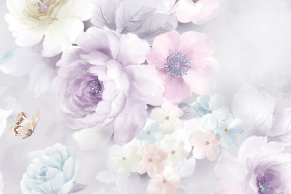 Flores suaves em tons pastel. Flores suaves em tons pastel.