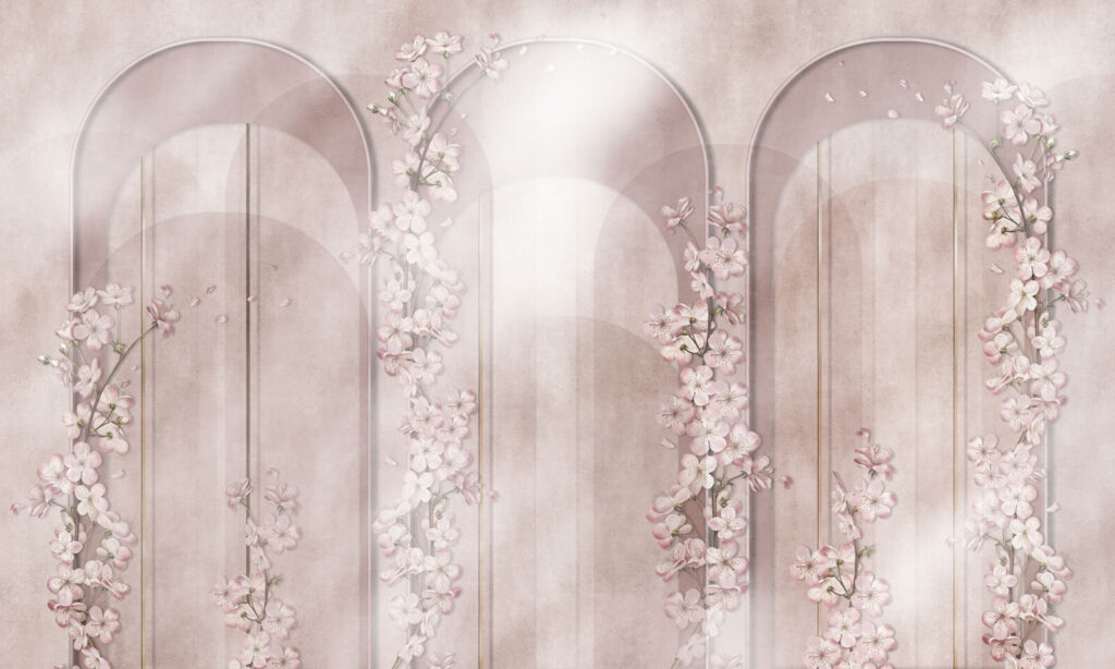 Papel de parede com flores Papel de parede com flores