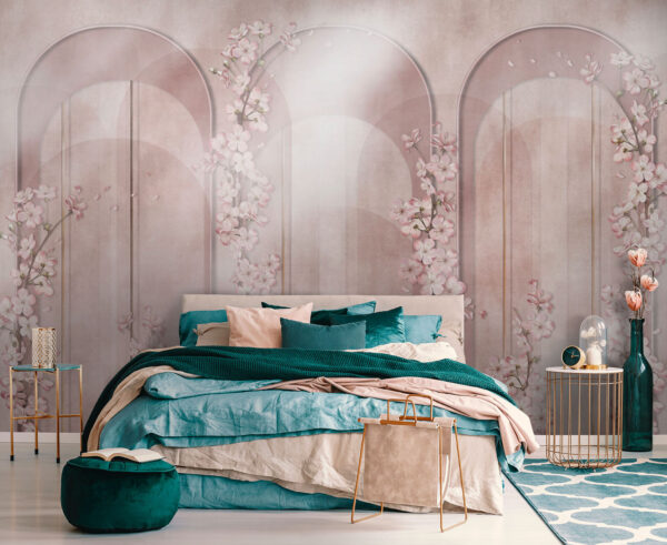 Papel de parede com flores Papel de parede com flores