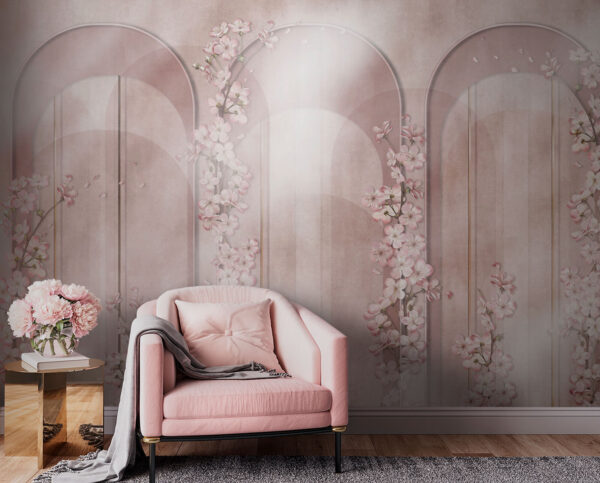 Papel de parede com flores Papel de parede com flores