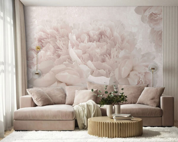 Papel de parede Papel de parede Grupo de flores brancas (REF: u74487)
