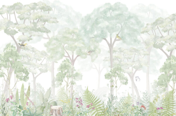 Papel de parede com árvores e plantas Papel de parede com árvores e plantas