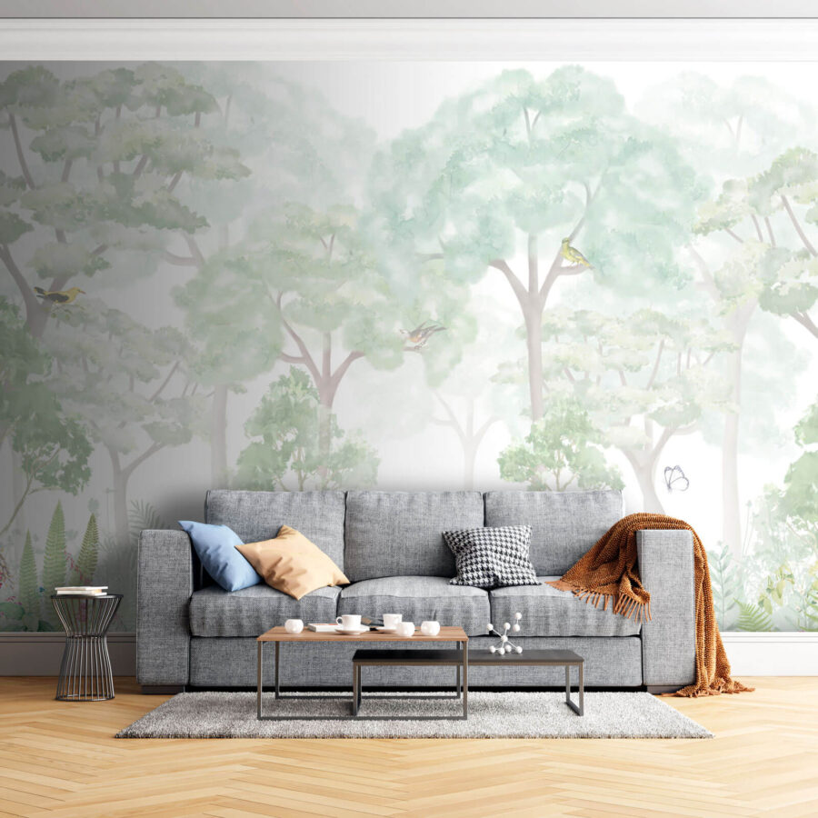 Papel de parede com árvores e plantas Papel de parede com árvores e plantas