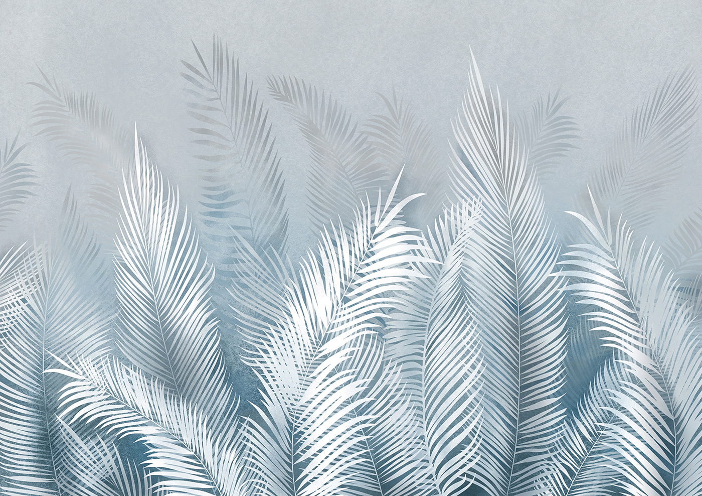 A white feathered leaves