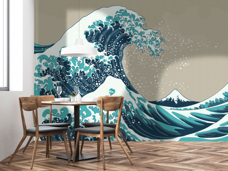 Papel de parede Grande onda de água - Image 3