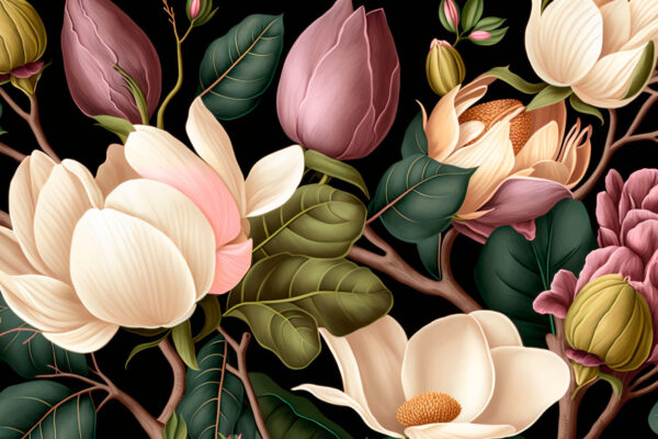 Composição floral elegante sobre fundo escuro. Composição floral elegante sobre fundo escuro.