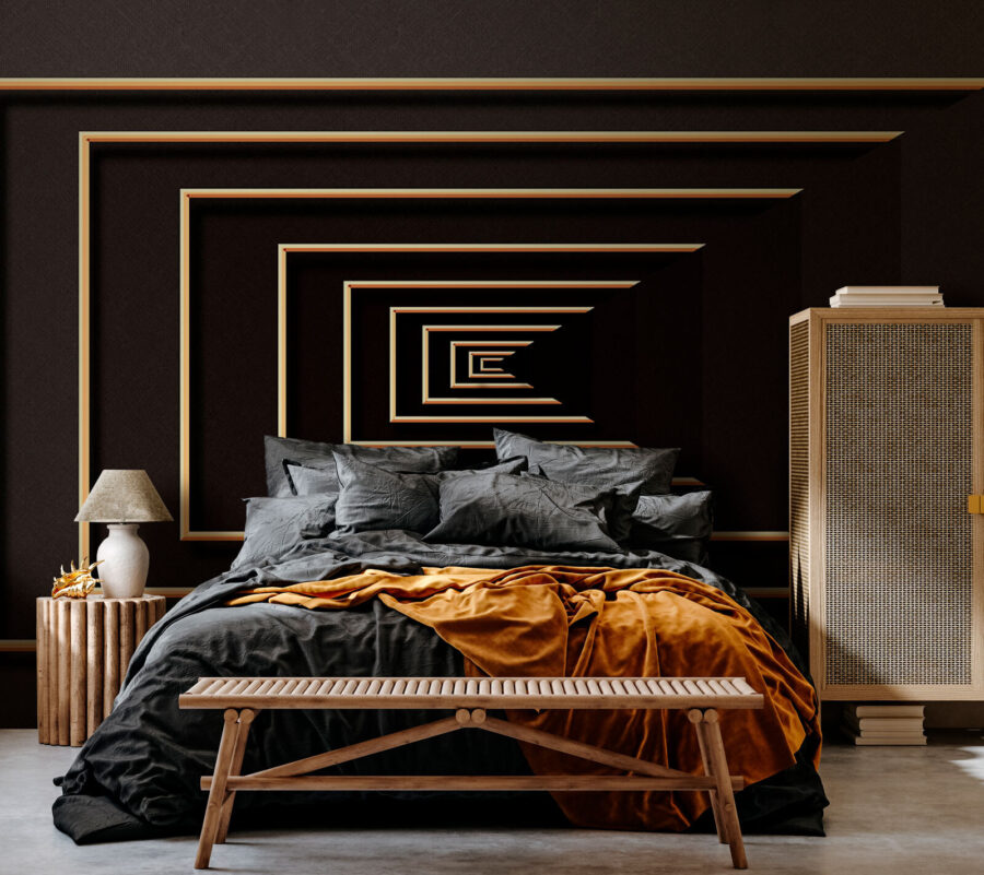 Espiral infinita em tons elegantes.
