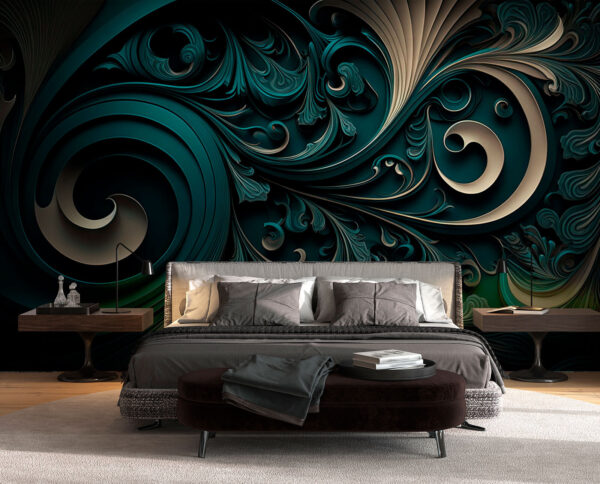Elegant swirls and intricate designs