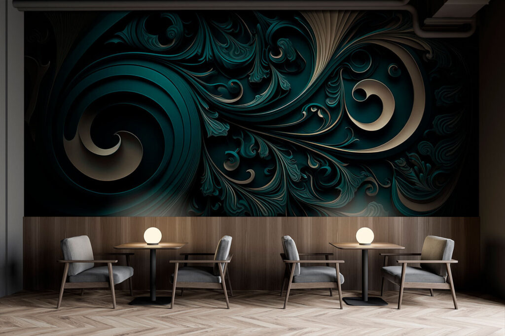 Elegant swirls and intricate designs
