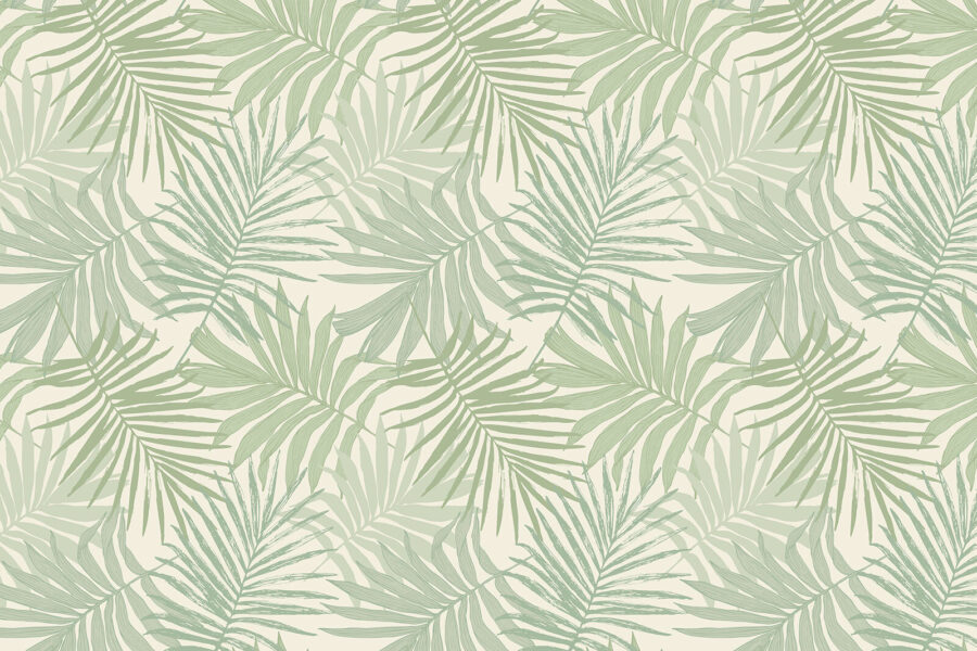 Padrão de folhas sobre um fundo branco