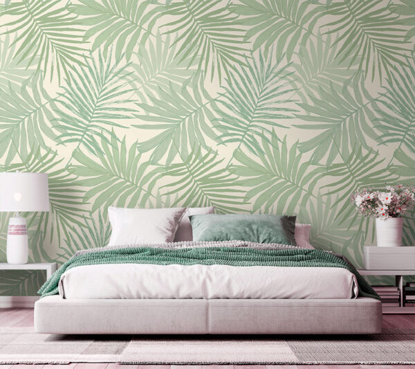 Padrão de folhas sobre um fundo branco Padrão de folhas sobre um fundo branco