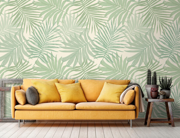 Padrão de folhas sobre um fundo branco Padrão de folhas sobre um fundo branco