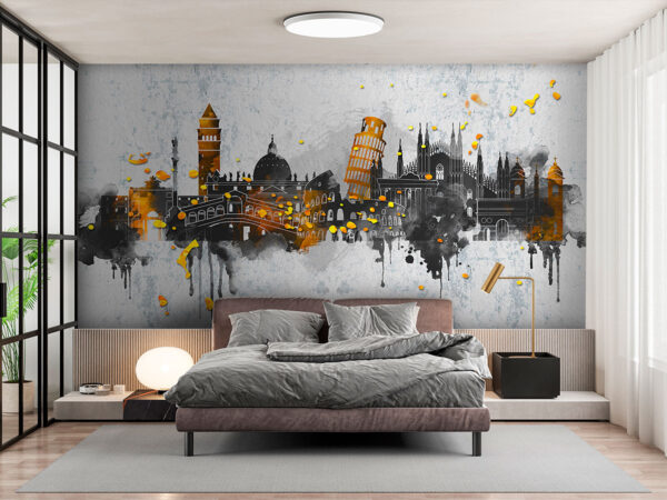 Pintura de uma cidade Pintura de uma cidade