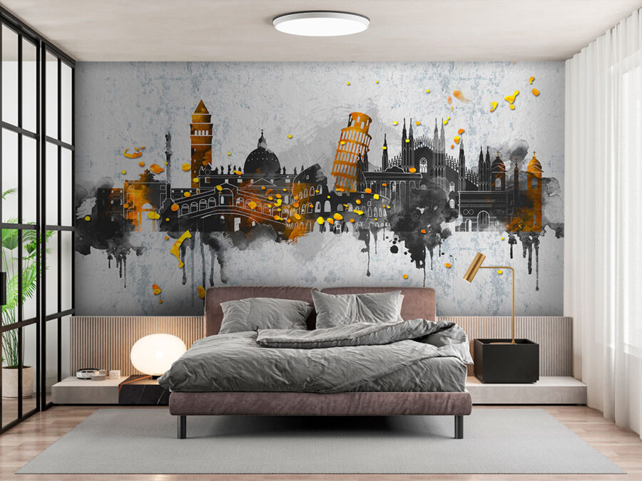 Pintura de uma cidade