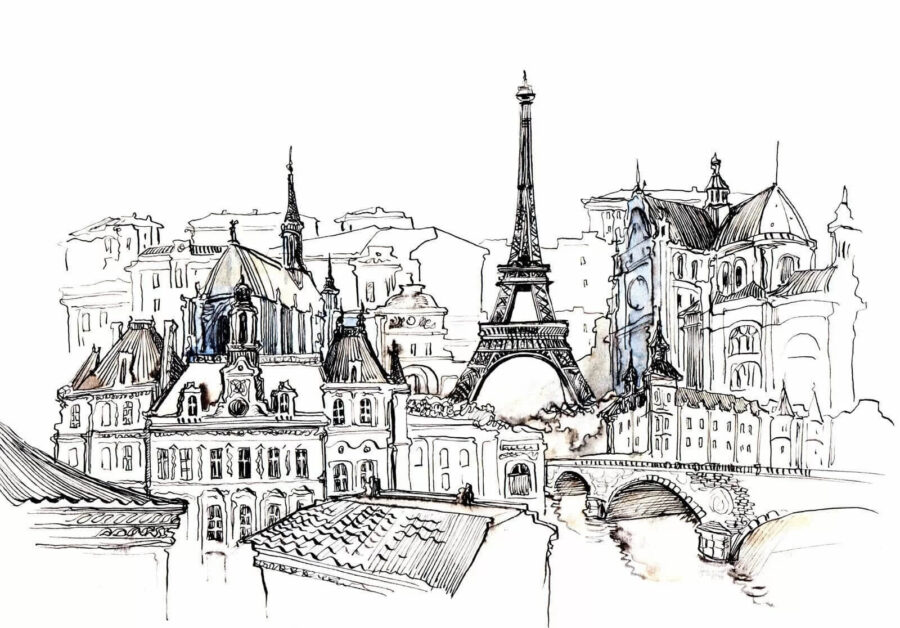 Desenho de uma cidade